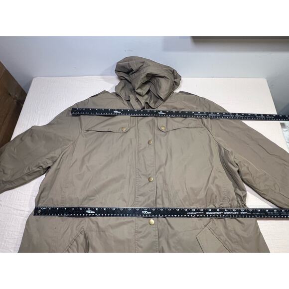 Jessica London Sporty Anorak Parka Jacket Faux Fur Trim‎ Womans Size 24 - Picture 7 of 9